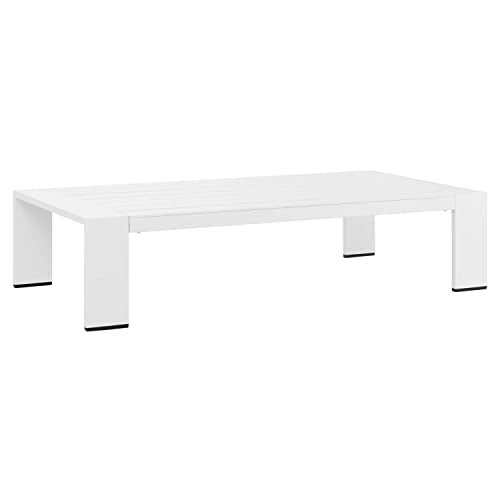 Modway Tahoe 4-Piece Fabric Outdoor Set White Charcoal