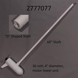 Marine Carpeting Riptide ST 101 36V 60-Inch Trolling Motor Replacement Shaft #2777077 White
