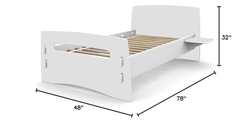 Legare Children's Princess Bed Frame Twin Pink/White