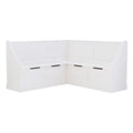 Linon Harris White Corner Breakfast Nook
