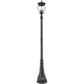 Z-Lite Davina 4 Light Post Light 108" Black