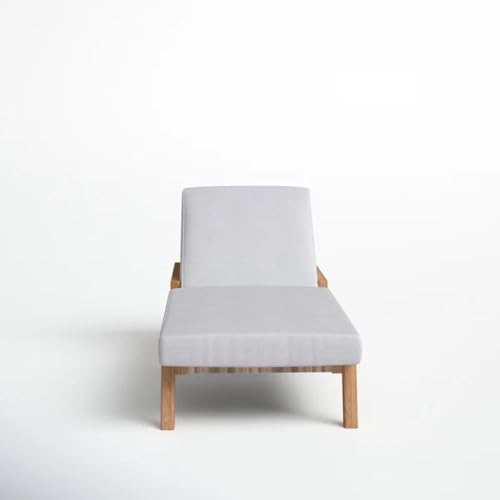 Posh Pollen Maui Patio Chaise Lounge Chair Grey