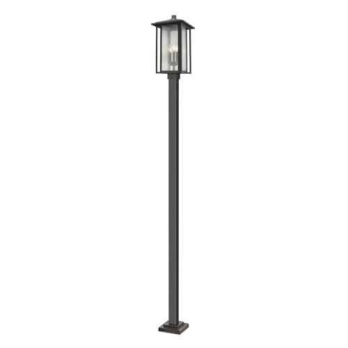 Z-Lite 3 Light Outdoor Post Mounted Fixture Oil Rubbed Bronze