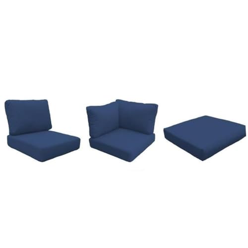TK Classics High Back Cushion Set for FAIRMONT-12b Navy