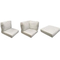 Afuera Living Weather & Water Resistant High Back Cushion Set Cream