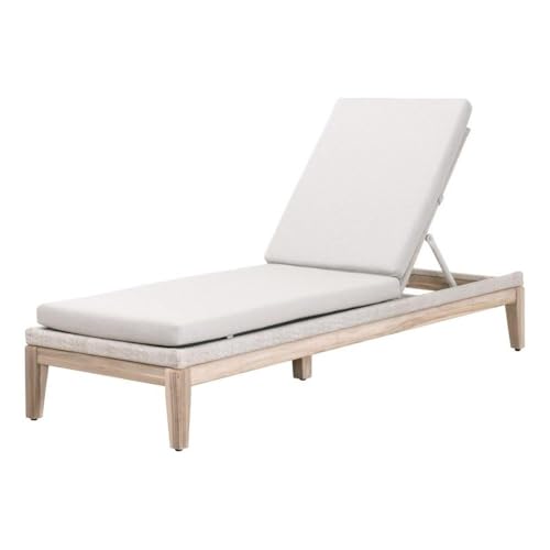 Star International Furniture Loom Transitional Fabric Chaise Lounge Grey