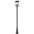 Z-Lite Rainer 4 Light 119" Tall Post Light Black