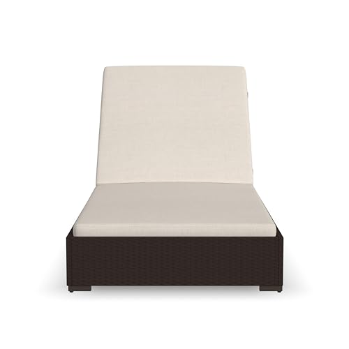 Homestyles Palm Springs Outdoor Chaise Lounge 1 Seat Beige/Brown