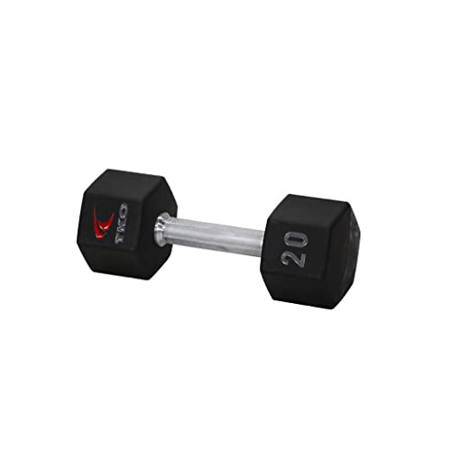 TKO Tri Grip Urethane Hex Dumbbell Set 5-50lbs