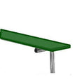 BSN BEPD21CG 21' Perm Bench Without Back Dark Green