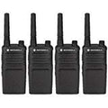 Motorola RMU2040 Two Way Radio Walkie Talkies 4 Pack Black