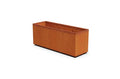 Plantercraft Corten Steel Rectangle Planter Brown 60" x 20" x 24