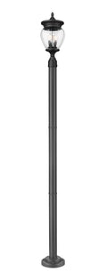 Z-Lite Davina 3 Light 94" Tall Post Light Black