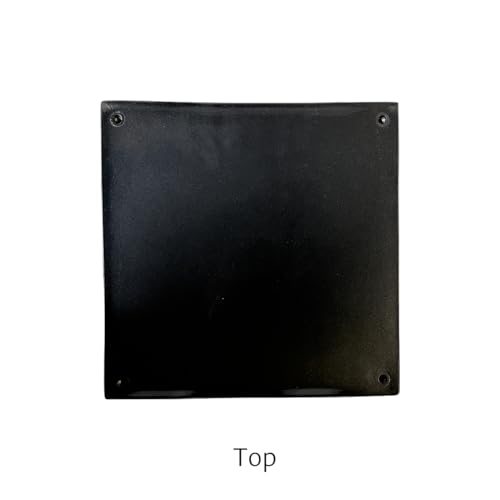 Garden Artisans Black Column Pedestal 12x12x30 Inches