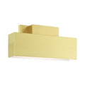 Livex Lynx 2 Light Outdoor ADA Wall Sconce Satin Brass