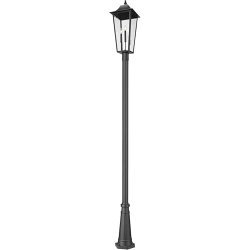 Z-Lite Gannon 3 Light 126" Tall Post Light Black