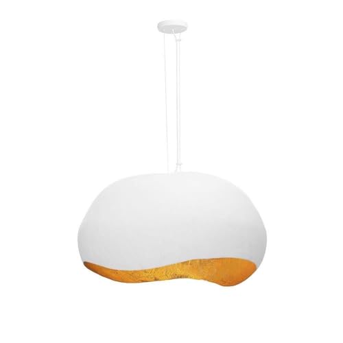 Eurofase Baleia 4-Light Pendant Modern Style 21" Tall 36" Wide White/Gold Foil Finish