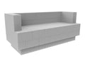 EverBlock Modular 6' Sofa with Cantilever Kit Translucent