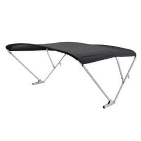 RestorePontoon PowerArm Bimini Kit Silver Frame Black Top Boot