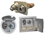 Woodford Freezeless Wall Hydrant Concealed in Wall Box B65P-14-BR