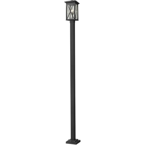 Z-Lite 1 Light Outdoor Post Mounted Fixture Black