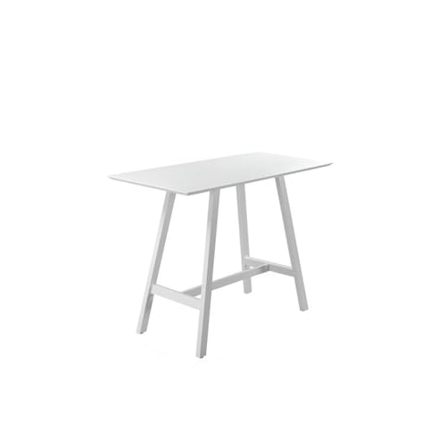 Pemberly Row 7-Piece Modern Aluminum Frame Patio Bar Set White