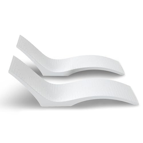 Aquamarine UV Resistant Sunshelf Water Loungers Set of 2 White