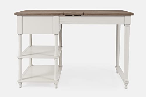 Jofran Inc. Grafton Farms USB Charging Desk and Chair Set Off-white