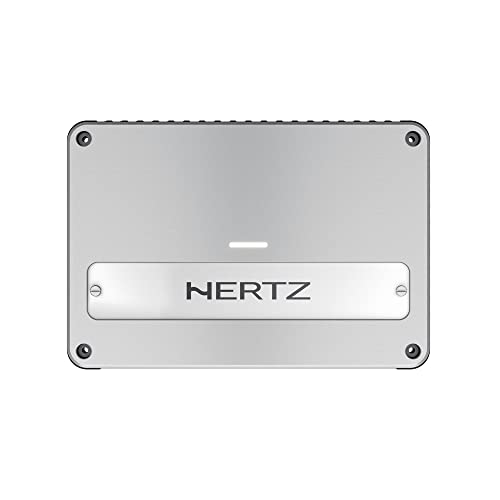 HERTZ Venezia V1 Monoblock Subwoofer Marine Amplifier with 2 HMS 12" 2 Ohm Subwoofers and RGB LEDs White Grille