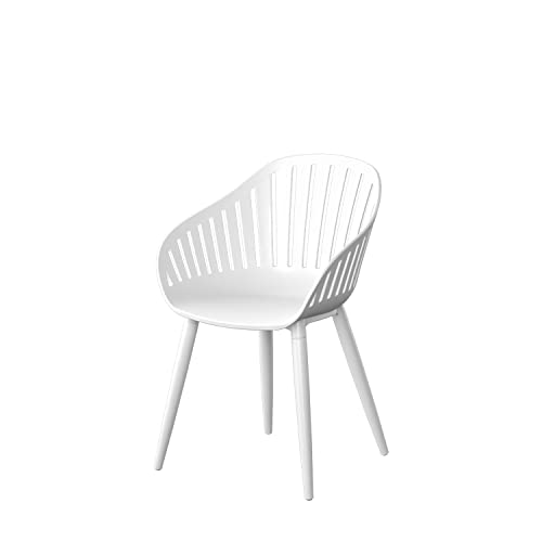 International Home Miami Amazonia 11 Piece Rectangular Patio Dining Set with White Aluminum Chairs