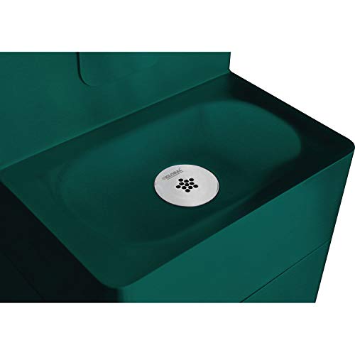 Global Industrial Outdoor Pedestal Bottle Filling Station Green