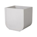 Emissary Terrazzo Square Planter 23in L x 20in W x 23.5in H Terrazzo White