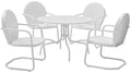 Crosley Furniture Griffith 5-Piece Outdoor Dining Set for 4 White