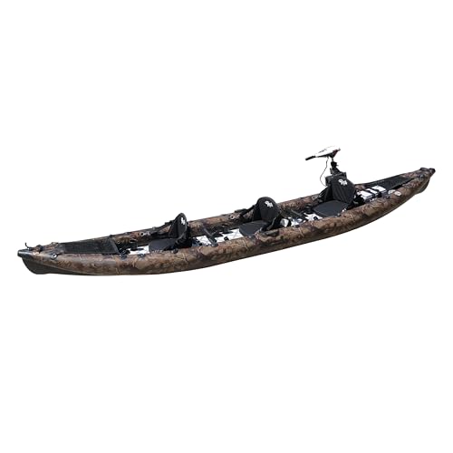 Waimea Bay Rigid Inflatables Grass Camo 3 Seater Fishing Kayak Multicolor
