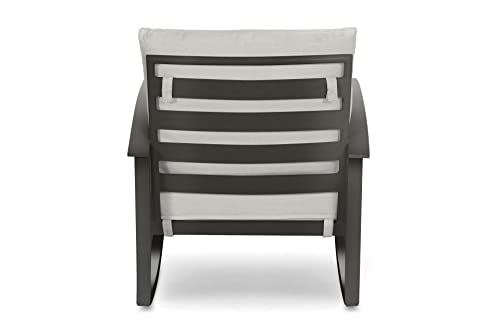 Winston Stanford Cushion Rocking Lounge Chair Weathered Teak