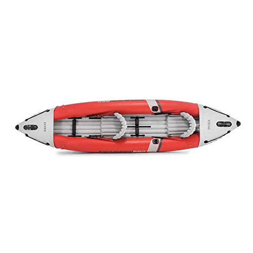 Intex Excursion Pro Inflatable 2 Person Kayak with Oars and Air Pump Red