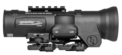 Elcan Specter DR Dual Role Optical Sight 1.5x/6x with 3MOA XOPTEK Micro Reflex Sight Black