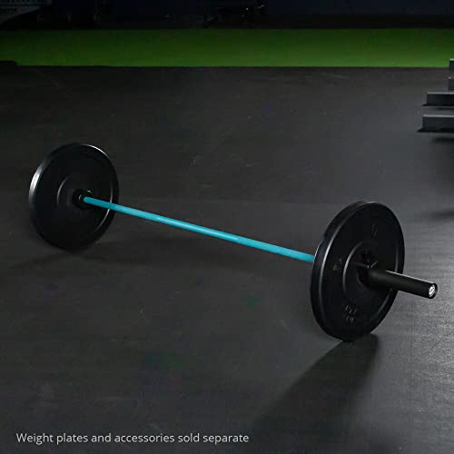 Titan Fitness Women's Teal Cerakote 15 KG 25MM Barbell - USA Made Multipurpose Bar