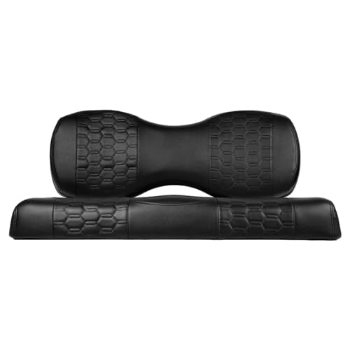 MADJAX Golf Cart Rear Seat Cushion Assembly Black