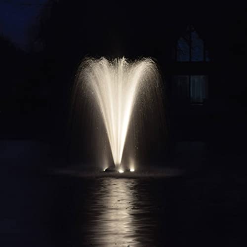 EasyPro Pond Products AquaShine 11W Warm White LED Fountain Lights with Timer & Remote Control