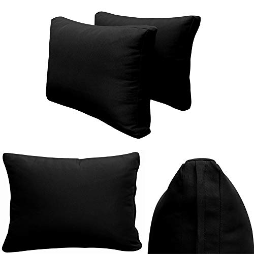 Prolinemax Twin Size 5PC Knife Edge Outdoor Daybed Cushion Set Black