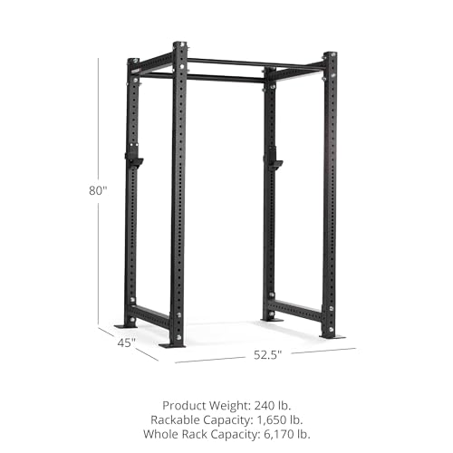 Titan Fitness X-3 Series Short Bolt-Down Power Rack 36-in Depth Black
