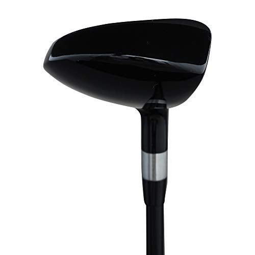 Majek Left Handed Golf +1 inch Over Big & Tall Senior Men’s All Hybrid Partial Set Black