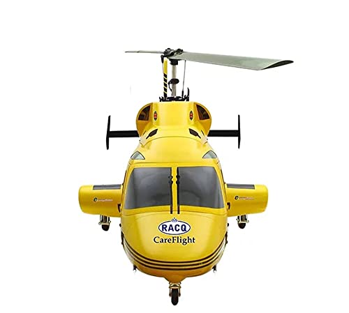 NOBRIM RC Helicopter 800 Size Bell222 Fuselage V2 Kit Black Yellow