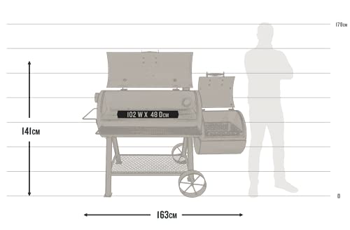 Oklahoma Joe's Longhorn Reverse Flow Offset Smoker Black