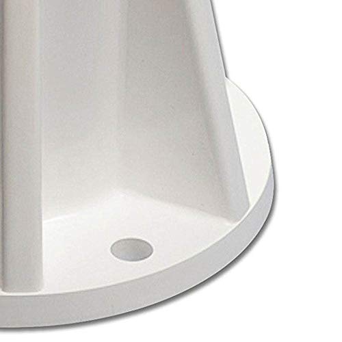 SAFTRON 3 Step High Impact Polymer Pool Ladder with Surface Mounting Base 2 Pack White