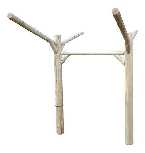 Log Kayak Rack 2 Place Buried in Ground Canyon Brown