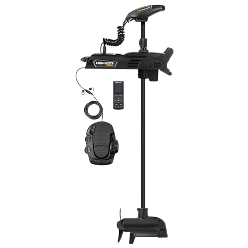Minn Kota Terrova Quest 90/115 lb. Thrust Trolling Motor 60" Shaft MEGA Side Imaging Wireless Remote Black