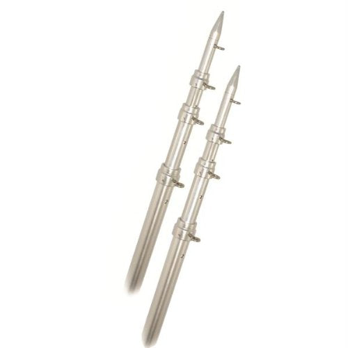 212 Main 18 ft. Top Gun Telescoping Outrigger Poles Aluminum Silver