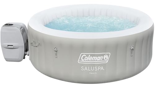 Coleman Tahiti EnergySense AirJet Inflatable Hot Tub Spa Gray